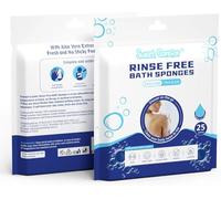 Sweet Carefor Rinse Free Bath Sponge Wipes Body Wash Wipes for Bathing -Bed bath,Camping, Festivals,Hospitals, Gym and Travel (Pack of 12 (300 PCS))