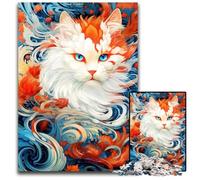 Sweet Cat 1000Piece Jigsaw Puzzles for Adults Jigsaw Puzzles Perfect for Family Fun on Christmas Thanksgiving BirthdaysEaster 1000 PCS(38x26cm)