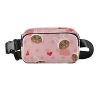 Sweet Cat Hearts Pink Waterproof Womens Fanny Packs Anti Theft Belt Bag Colorful Waist Pack for Women, Sweet Cat Hearts Pink, 8 x 5.3 x 2.3 inch, Funny Cute, Sweet Cat Hearts Pink, 8 x 5.3 x 2.3 inch