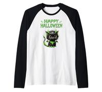 Sweet Cat Kitten Halloween Black Kater Teufel Women Raglan Baseball Tee