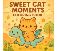 Sweet Cat Moments Coloring Book: Relaxing and Heartwarming Kawaii Cat Moments