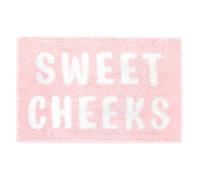 Sweet Cheeks Bath Mat for Tub, Cute Pink Bath Mats for Bathroom Non Slip, Anti Slip Microfiber Bath Rugs, Funny Bath Rugs for Bathroom, Machine Washable, 20”x32”