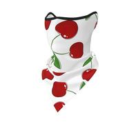 Sweet Cherry Pattern Windproof Mask,Neck Gaiter Winter Motorcycle Face Cover