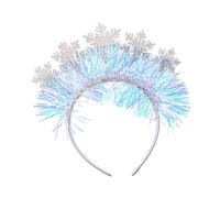 Sweet Christmas Live Broadcast Hairband Women Students Photoshoots Hairband Snowflake Shape Headbands White Color