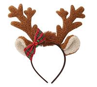 Sweet Christmas Party Tiara Women Light Up Live Broadcast Hairband Antlers Headbands Colorful Glowing Hair Hoop For Adults With Lights For Women Antler Light Up Headband Antler