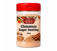 Sweet Cinnamon Sugar Dusting 200g - by The Spice Specialist | Coffee Topping for Hot Chocolate, Latte & Cappuccino, Cupcake Sprinkles, Popcorn Seasoning & Baking Decoration