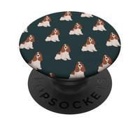 Sweet Cocker Spaniel in Forest Green- Gifts for Dog Lovers PopSockets Adhesive PopGrip