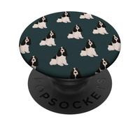 Sweet Cocker Spaniel in Forest Green II-Gifts for Dog Lovers PopSockets Adhesive PopGrip