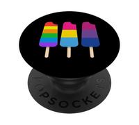 Sweet Colorful Rainbow Popsicles LGBTQI Pride Month PopSockets Adhesive PopGrip