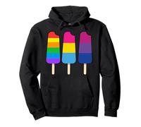 Sweet Colorful Rainbow Popsicles LGBTQI Pride Month Pullover Hoodie