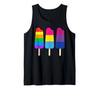 Sweet Colorful Rainbow Popsicles LGBTQI Pride Month Tank Top