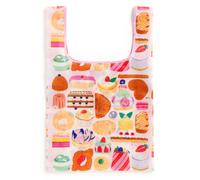 Galison Sweet Confections - Packable Nylon Reusable Tote Bag Eco Friendly Perfect For Groceries And Travel