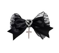 Sweet Cool Hair Clip Decor Bowknot Soft Fabric Cap Barrette Sport Outdoor Activity Mother Daughter Matching Hair Accessories