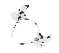 Sweet Cow Horn Headband Soft Comfortable Farm Animal Costume Accessory for Halloween Adults and Cute Kawaii Hairband Non-slip Stylish Charm