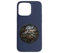 Sweet Crane Bird Watcher Bird of Happiness and Wisdom Case for iPhone 15 Pro Max