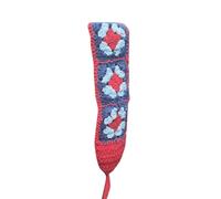 Sweet Crochet Turban Hollow Out Hair Kerchief Tie Back Headwrap Flower Pattern Small-fresh Turban for Girls Photo Props