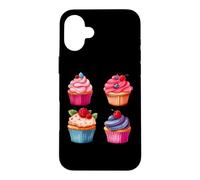 sweet cupcakes graphic bakery dessert baking pastry food art Case for iPhone 16 Plus