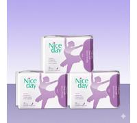 SWEET CUREVITA Nice Day Anion Sanitary Pads for Night Use - 285mm, 8pcs Pack | Super Absorbent 200ml, Anti-Leak, Odor-Free Protection with Nano Silver & Far Infrared (Pack of 3)