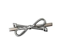 Sweet Cute Bow Hair Clip Ballet Style Silvery Hairpin Accessories Simple Korean Duckbill Girls Clip D4d7 High-end Style Hair