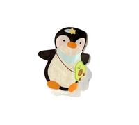 Sweet Cute Cartoon Bear Dog Rabbit Penguin Acrylic Hair Claw Clip For Women Geometric Animal Shark Clip Hair Accessories(Black)