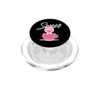 Sweet, Cute Little Pink Piggy In A Tea Cup PopSockets PopGrip for MagSafe