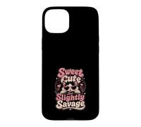 Sweet Cute Slightly Savage Cat Design Case for iPhone 15 Plus