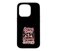 Sweet Cute Slightly Savage Cat Design Case for iPhone 15 Pro