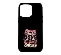 Sweet Cute Slightly Savage Cat Design Case for iPhone 15 Pro Max