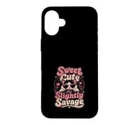 Sweet Cute Slightly Savage Cat Design Case for iPhone 16 Plus