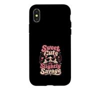 Sweet Cute Slightly Savage Cat Design Case for iPhone X/XS