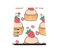 Sweet Dessert A5 Notebook, Pu Leather Notebooks A5, Lined Paper Notebook Spiral 180Pages/90Sheets, Jotters for Meeting, Notepad for Note Taking, Office Paper Products Women Man