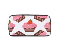Sweet Dessert Pencil Case Organised with Zip Up Pencil Cases Girls Secondary School Pen Pouch Secondary School Supplies High College Sixth Form Stationery Gifts for Women Men