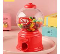 Sweet Dispenser Mini Vending Machine, Candy Dispenser Cute Sweet Candy Machine, Gumball Machine Plastic Sweets Dispenser, Gumball Dispenser Mini For Boys Girls(Red)