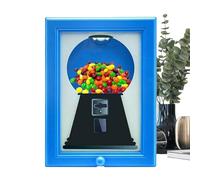 Sweet Dispenser Picture Frame,Wall Mounted Candy Dispenser,Vintage Candy Picture Frame,Dispenses Gum Chocolate Candys For Kitchen Shop Party Display,Decor For Halloween Christmas Birthday Thanksgiving