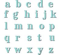 Sweet Dixie 6" x 6" Stencil - Alpha Lower Case, Off/White