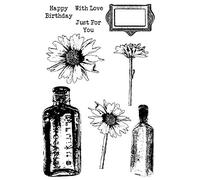 Sweet Dixie "Daisy and Bottles" Clear Stamp