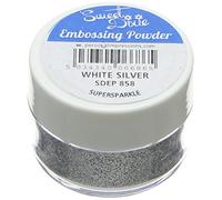 Sweet Dixie Embossing Powder White Silver Supersparkle, Synthetic Material, 4 x 4 x 3 cm