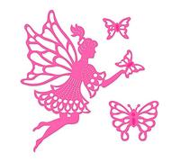 Sweet Dixie Fairy and Butterflies Die, Metal, Grey, 20.2 x 12.8 x 0.8 cm