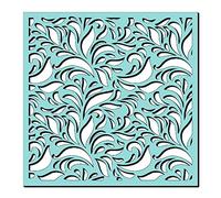 Sweet Dixie Fern Flourish Stencil, 6 x 6-Inch,SDST0018