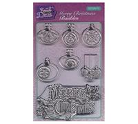 Sweet Dixie Merry Christmas Baubles Clear Stamp Set, Synthetic Material, 17.6 x 10.5 x 0.3 cm