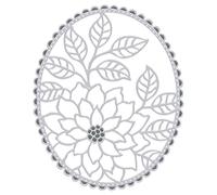 Sweet Dixie Metal Cutting Dies Large Flower Oval, Silver (SDD589)