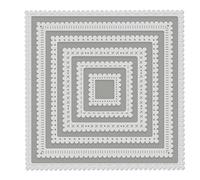Sweet Dixie Metal Cutting Dies Scallop Edge Stitched Mats