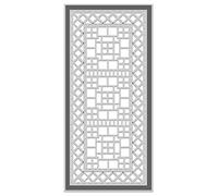 Sweet Dixie Metal Cutting Dies Tall Geometric Panel, Silver, SDD593