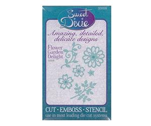 Sweet Dixie SDD039 Flower Garden Delight Die, Metal, Grey, 23.3 x 13 x 0.8 cm