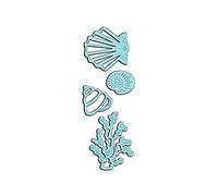 Sweet Dixie SDD132 Seashells & Seaweed Die, Metal, Grey, 6.1x4.5x0.1 cm