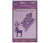 Sweet Dixie SDD177 Reindeer & Sleigh Die, Grey, 23.2 x 12.9 x 0.9 cm