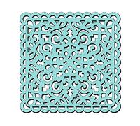 Sweet Dixie Swirl and Loops Stencil, 6 x 6-Inch,SDST0028