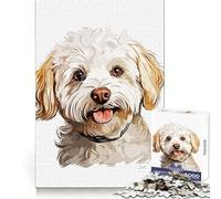 Sweet Dog Jigsaw Puzzles 1000 Pieces for Adults Memory Boost Warm Time Image Assembly Fine Art Piece (38x52cm)