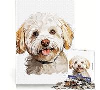 Sweet Dog Jigsaw Puzzles 1000 Pieces for Adults Reason Skill Toy Calm Relax Exact Cut Heartfelt Gift (50x75cm)