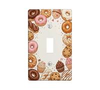 Sweet Donut and Cupcake Illustration Donuts Fanciful Toggle Switch Plate